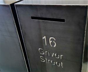 Letterbox with address
