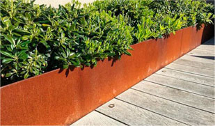 REDCOR® corten steel raised beds